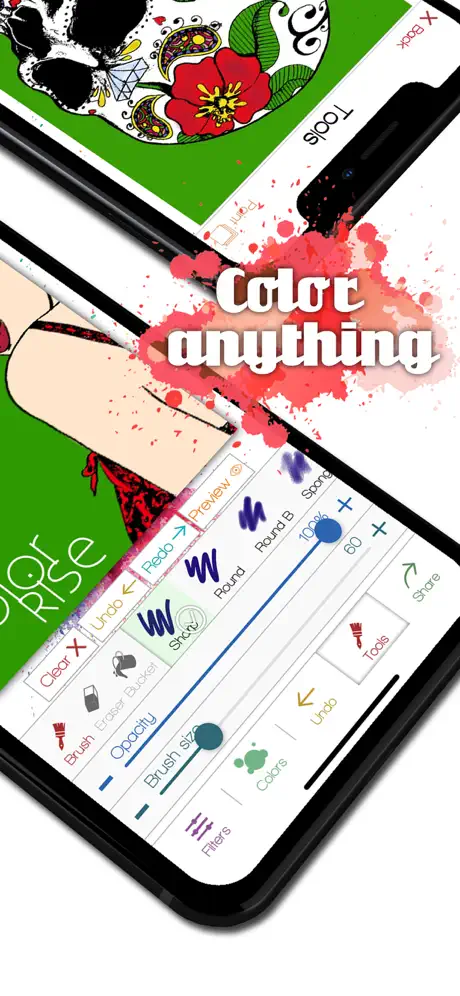 Color Rise app interface